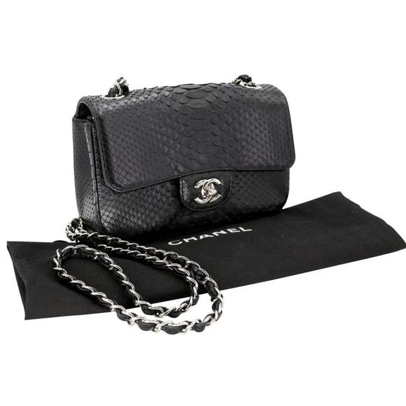 Chanel 2.55 Reissue Grail Mini Python Skin Leather Cross Body Bag CC-B0910P-0001 - Picture 2 of 12